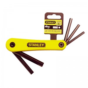 STANLEY/史丹利 5件套英制折叠式内六角扳手3/16"-3/8" 69-260-23C 内六角扳手