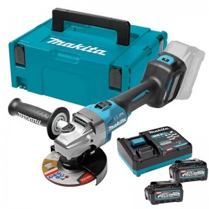 牧田（MAKITA）GA023GD201 充电角磨机125mm无刷2电1充40V 2.5Ah